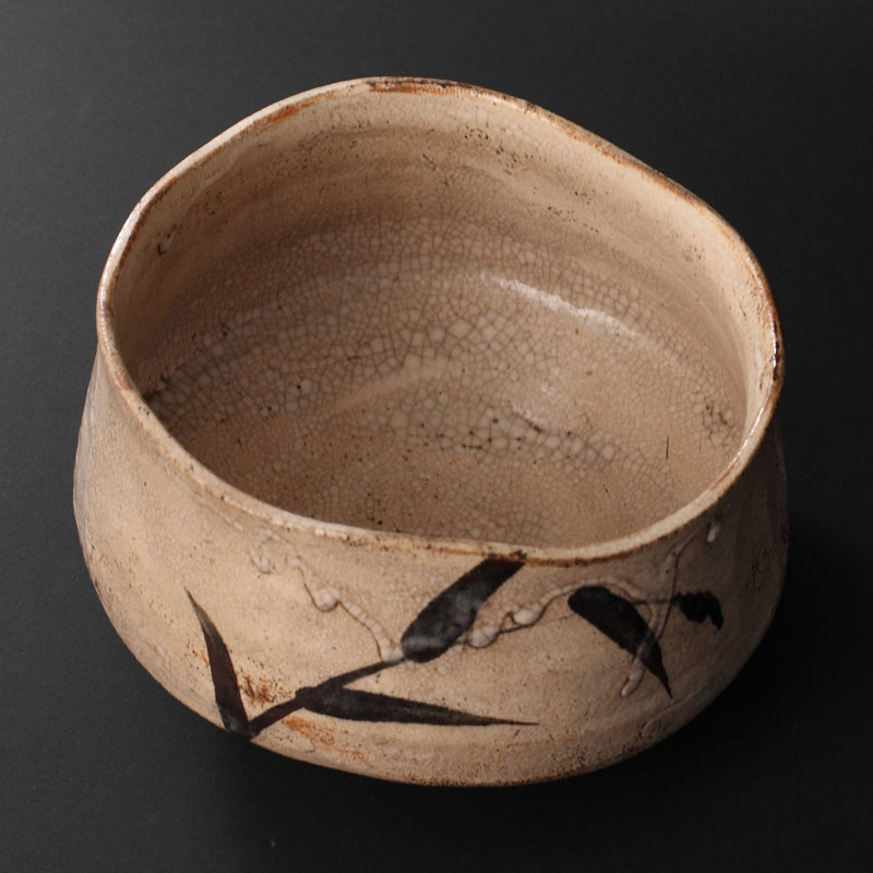 2025，高品質】 江戸時代 時代絵志野茶碗（古美術 茶道具 茶碗）