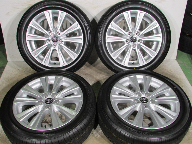 ☆新車外し■アルファード純正■30後期■235/50R18■114.3-5H/18-7.5J/+45■ENKEI M.A.T製■2021年製■TOYOトランパスR30■バリ山深溝4本組