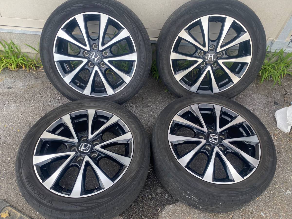 ホンダ純正☆205/55R17 91V☆17×6J☆オフセット50☆中国製☆YOKOHAMA 