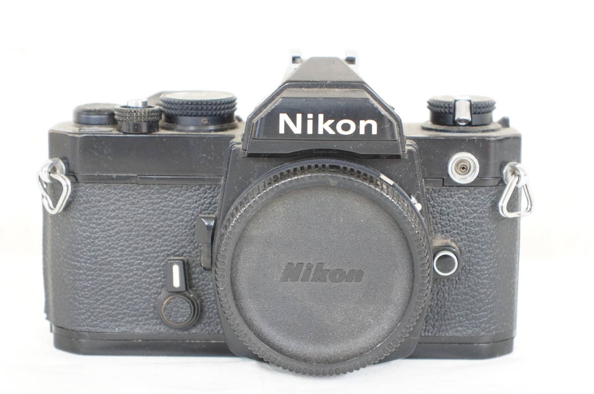 ⑤ Nikon ニコン FM ブラック ボディ フィルムカメラ 8807060601 Nikon FM ニコン F3.5 レンズセット ★MFフィルムカメラ★