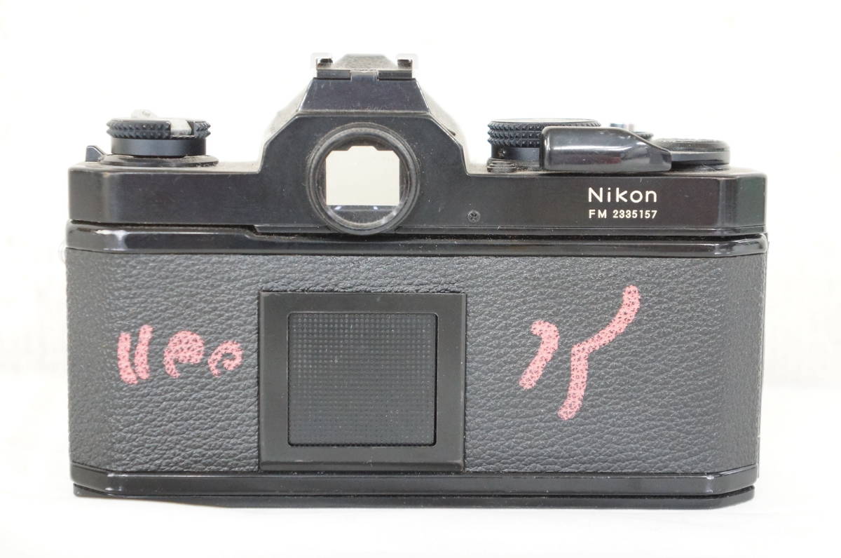 ⑤ Nikon ニコン FM ブラック ボディ フィルムカメラ 8807060601 Nikon FM ニコン F3.5 レンズセット ★MFフィルムカメラ★