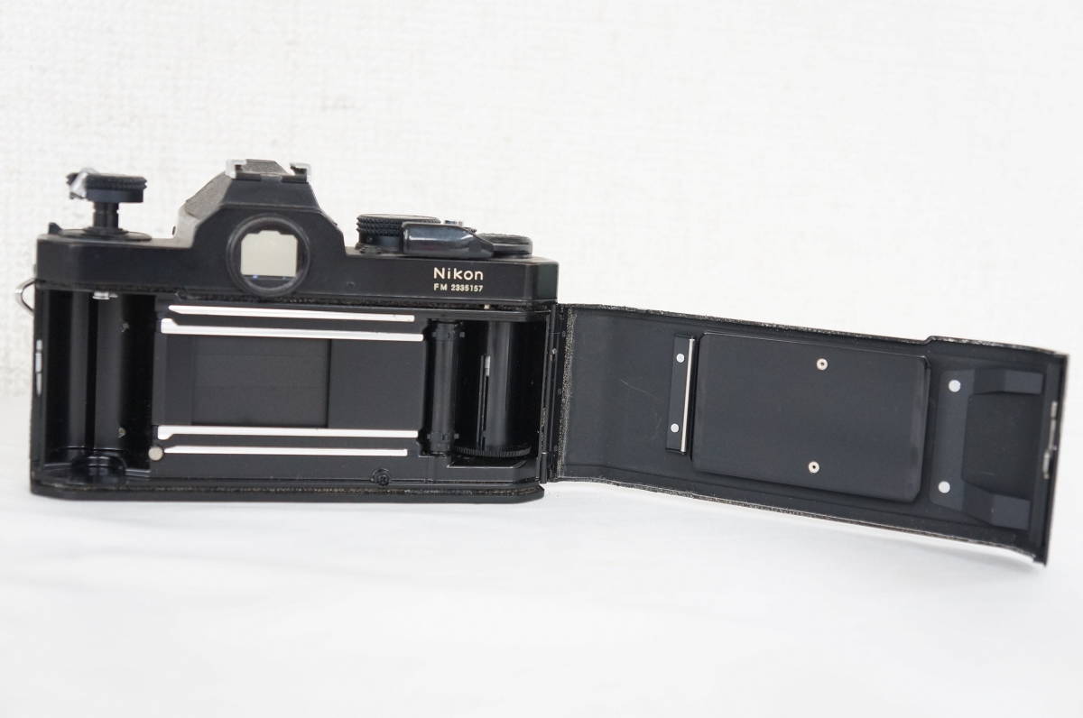⑤ Nikon ニコン FM ブラック ボディ フィルムカメラ 8807060601 Nikon FM ニコン F3.5 レンズセット ★MFフィルムカメラ★