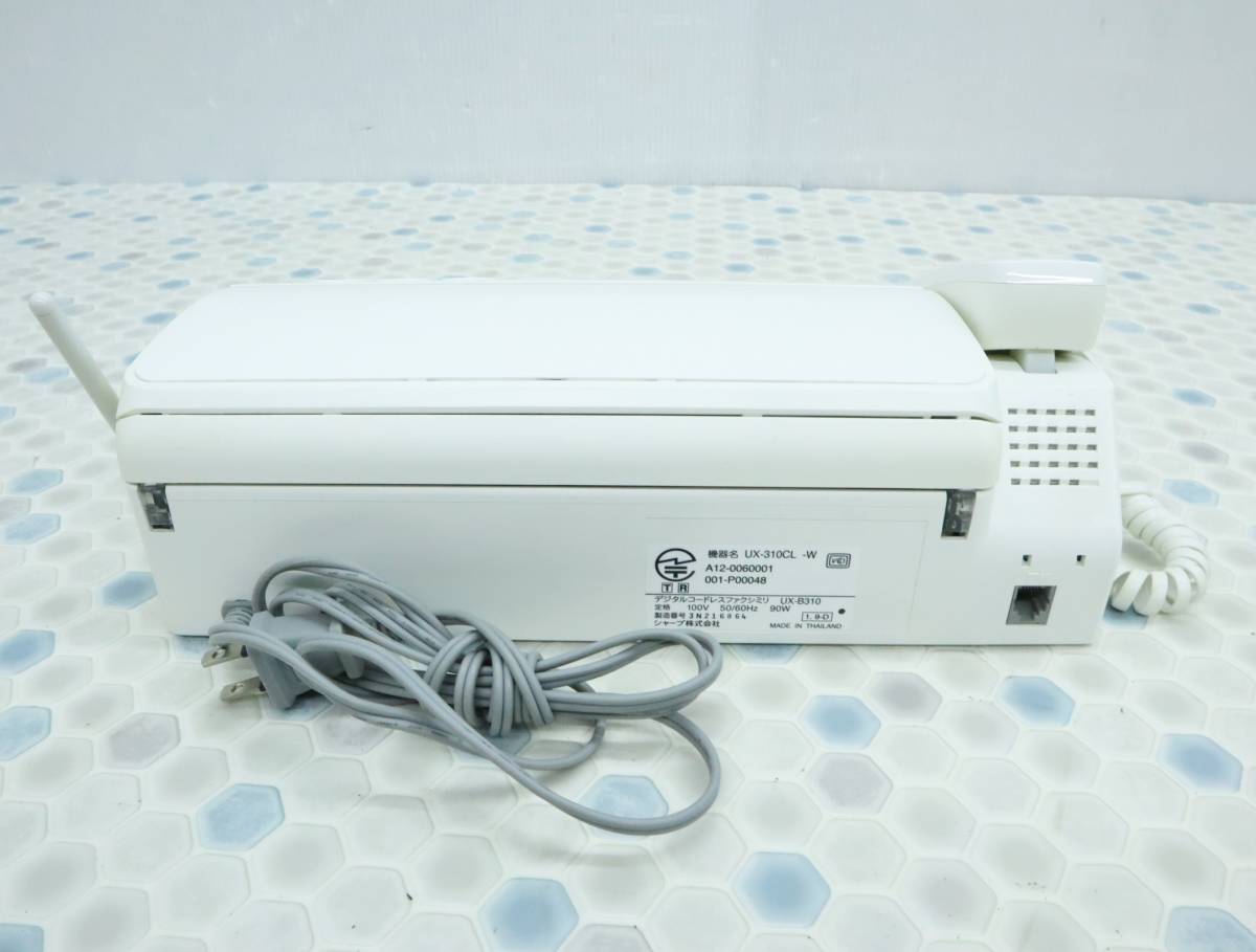 デジタルコードレスファクシミリ SHARP SHARP⁄シャープ UX ◇中古 