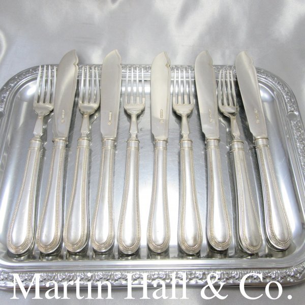 Hall Fish Martin & Co Set English | Co. Sterling Silver