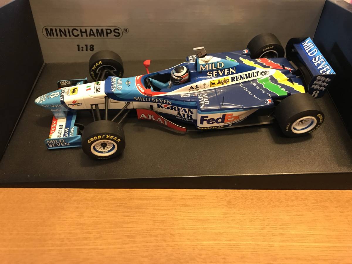 特価 MINICHAMPS (1/18) ベネトン B197 1/18 MINICHAMPS MILD SEVEN ベネトン ルノー B197 #8 G.ベルガー