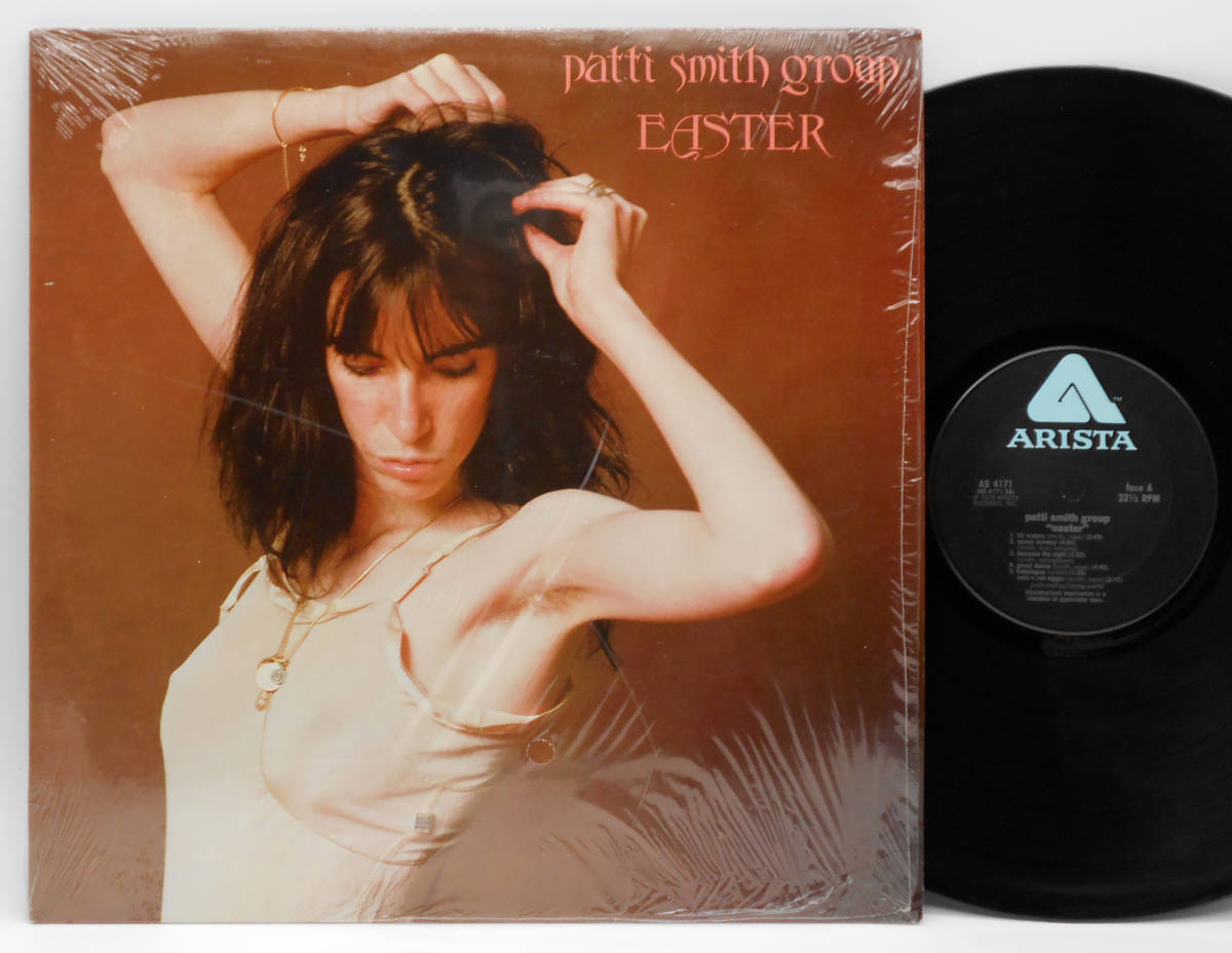 激安大特価，低価 良品 US ORIG LP PATTI SMITH GROUP/Easter 1978年 初回黒ラベ STERLING刻印 高音圧 NEW YORK PUNK女王 インサート付 Because The Night(一般)｜売買されたオークション情報、yahooの商品情報をアーカイブ公開 - オー 一般