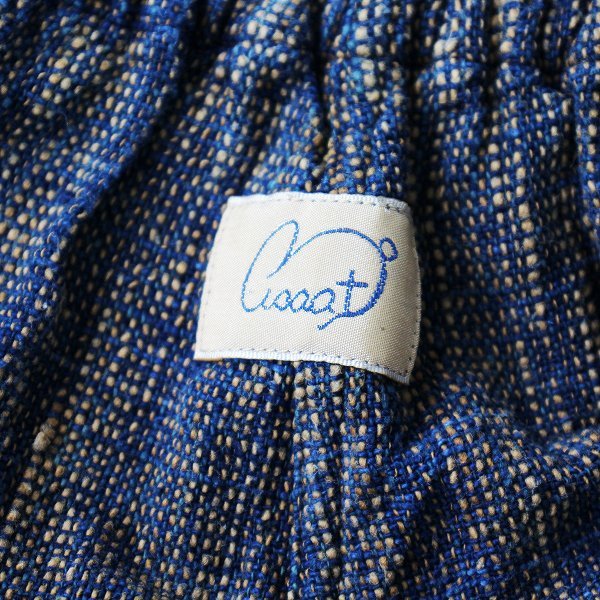 【ミリー出品】うさと　usaato モモンガパンツ 草木染め　手織り USAATO うさと 手織り 天然草木染め モモンガパンツ /ブルー系 藍染