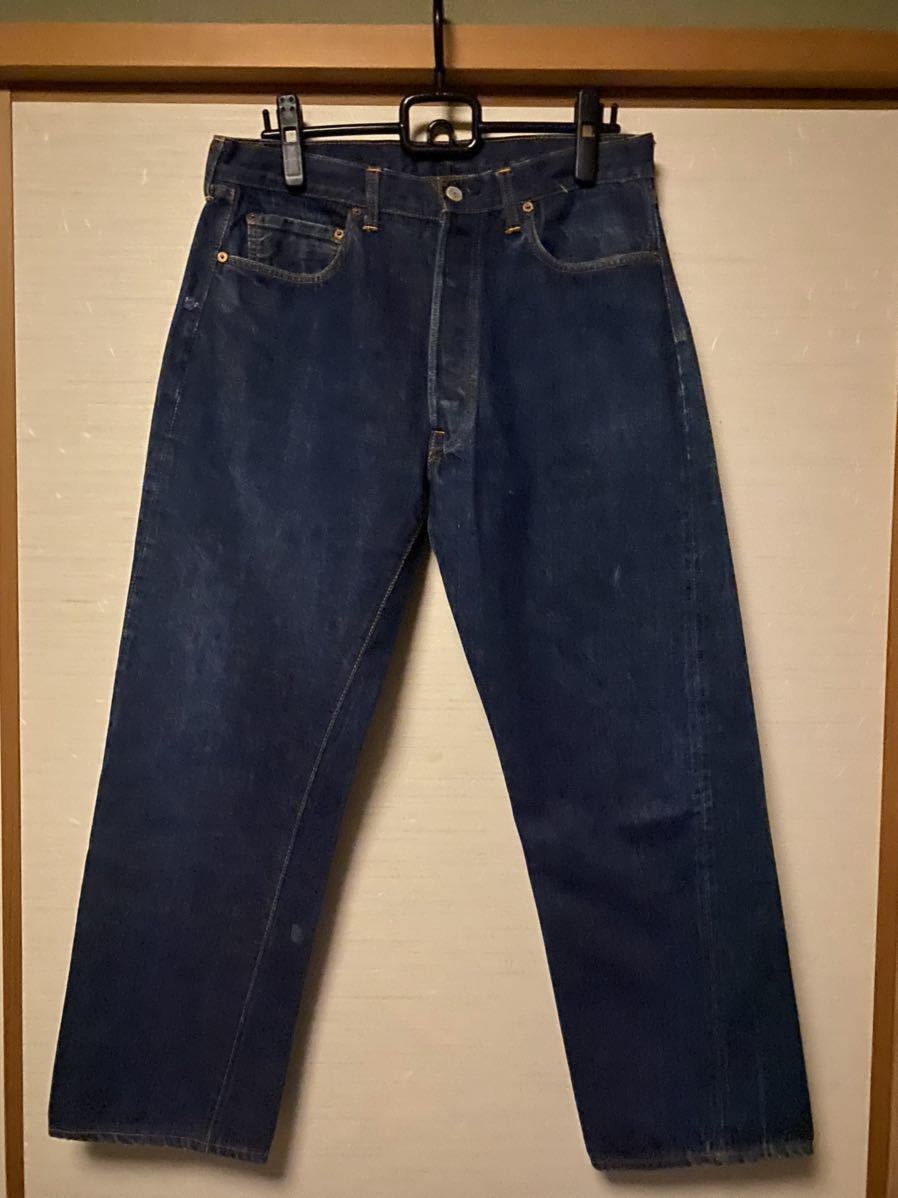 極上 真紺 デカ文字 ビンテージ 60s LEVI