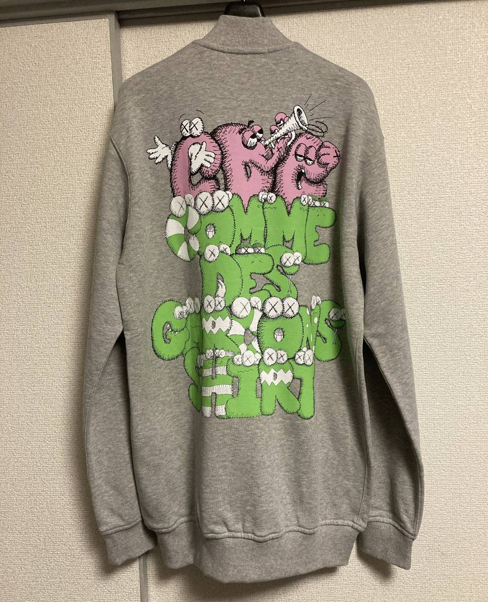 新品 COMME des GARCONS Shirt x KAWS スウェット ブルゾン L 