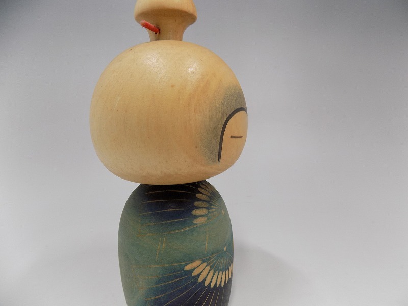 Yuji Kawase川瀬裕志 作 花模様 創作こけし cm/g ☆創作こけし 川瀬裕志作 春雨 高さ20センチ 作家物 民芸品 (こけし