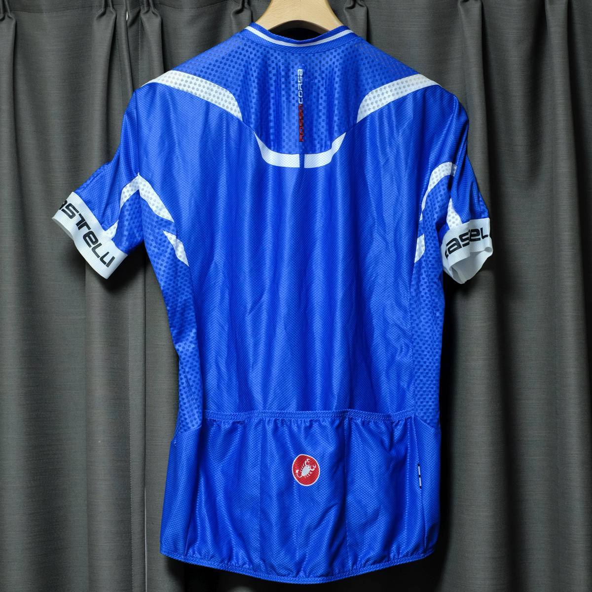 未使用) CASTELLI サイクルジャージ ブルー XL カステリ サイクル