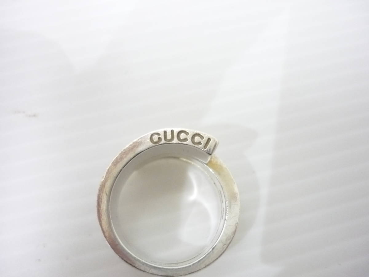 2298 GUCCI Gマーク スネーク リング SV925 10.7g