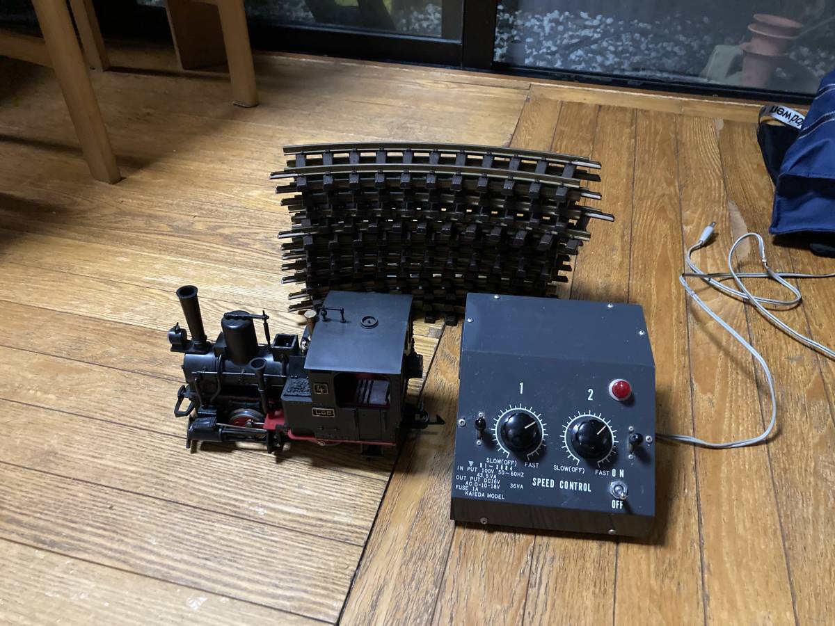 LGB レーマン Gゲージ 蒸気機関車エンドレスレール12本電源パック付属