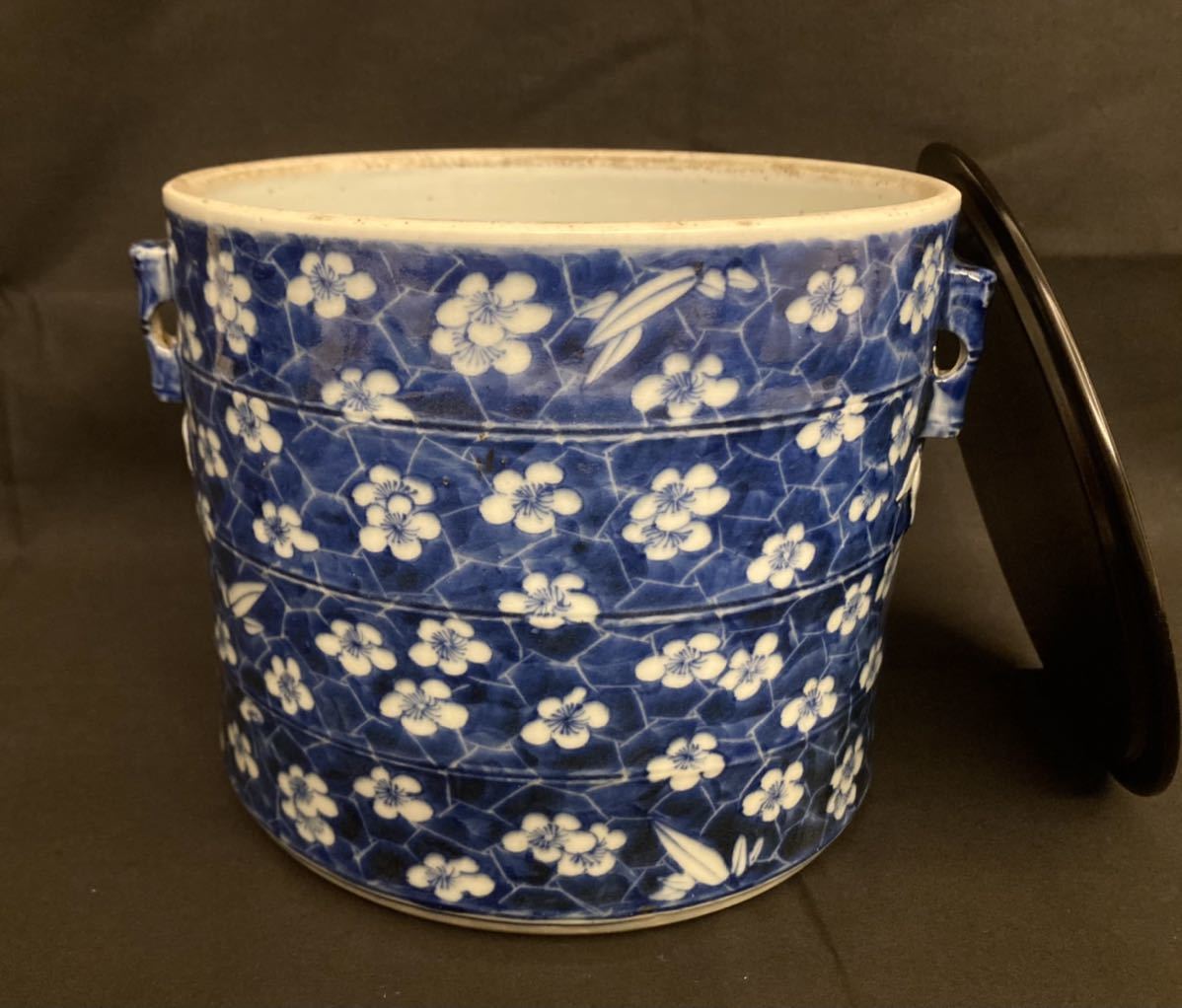水指 景徳鎮 - | の (骨董陶磁器一般) 青花 染付」染付 「茶道具