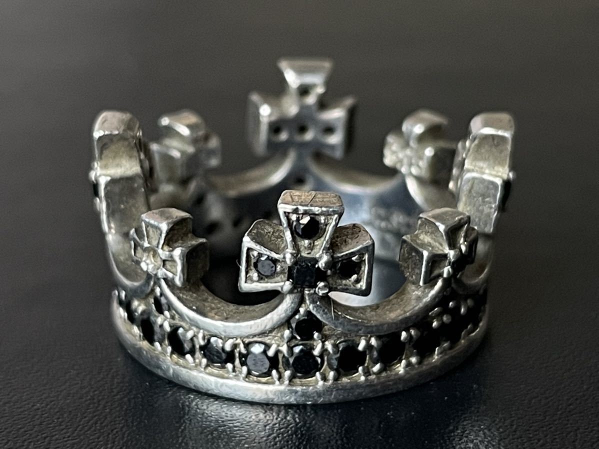 Justin Davis Crown Cross Ring Silver 925ジャスティン デイビス