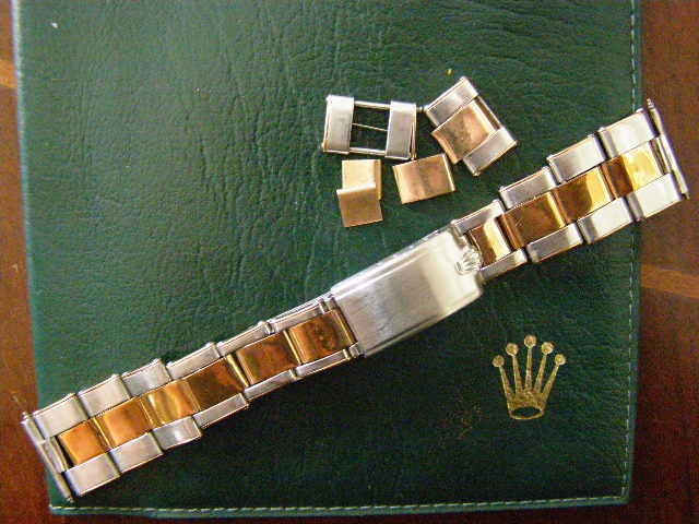 vintage ROLEX エクステンションピンクゴールド金無垢コンビリベット  