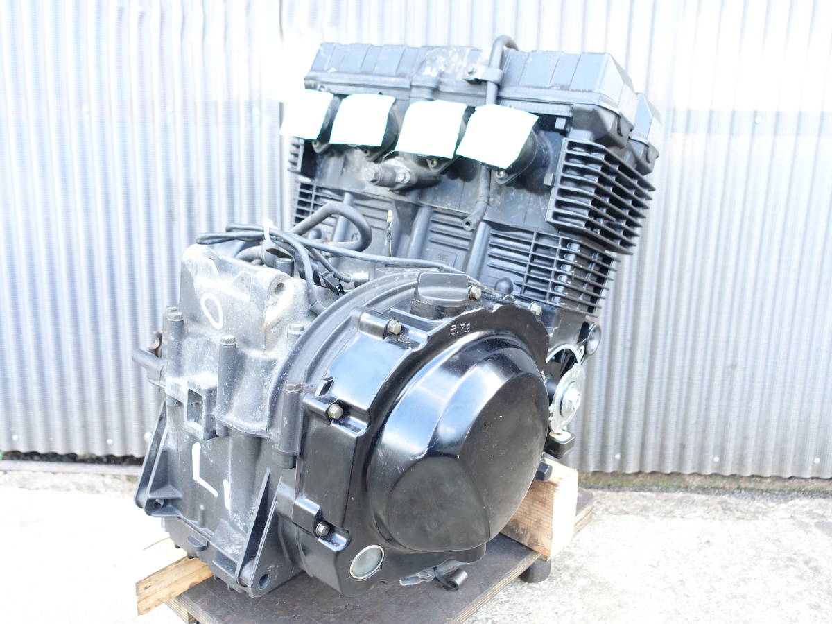 動画あり ZRX400 ZR400E-0058 純正 実動車より エンジン 圧縮比約10.5〜12kg 異音無し レストアベースに(エンジン ...