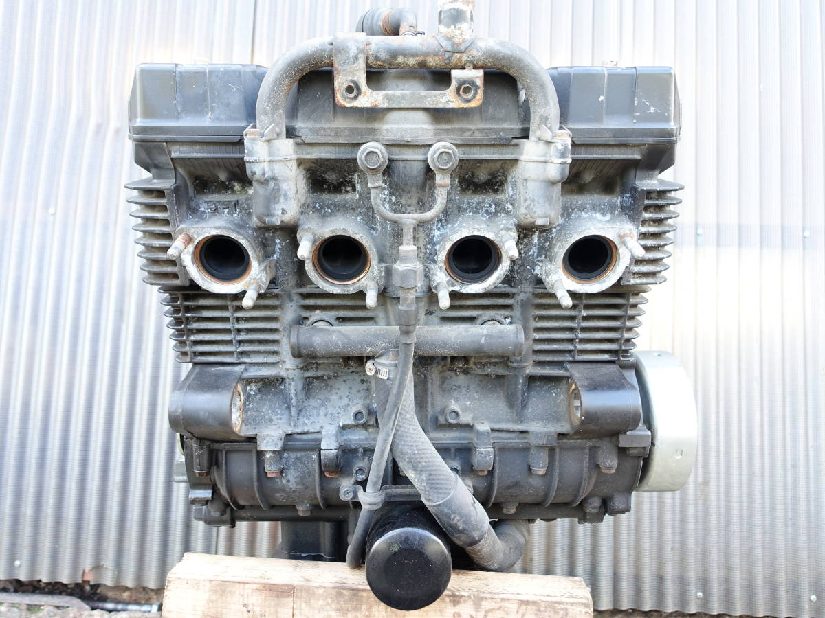 動画あり ZRX400 ZR400E-0058 純正 実動車より エンジン 圧縮比約10.5〜12kg 異音無し レストアベースに(エンジン ...