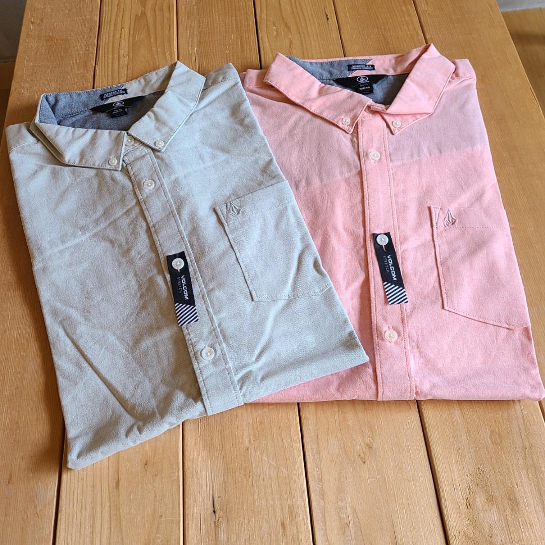 【2枚SET】VOLCOM ボルコム Everett Oxford シャツ /大きいサイズ 2XL(3L) Volcom Everett - Shirt- SS 価格.com