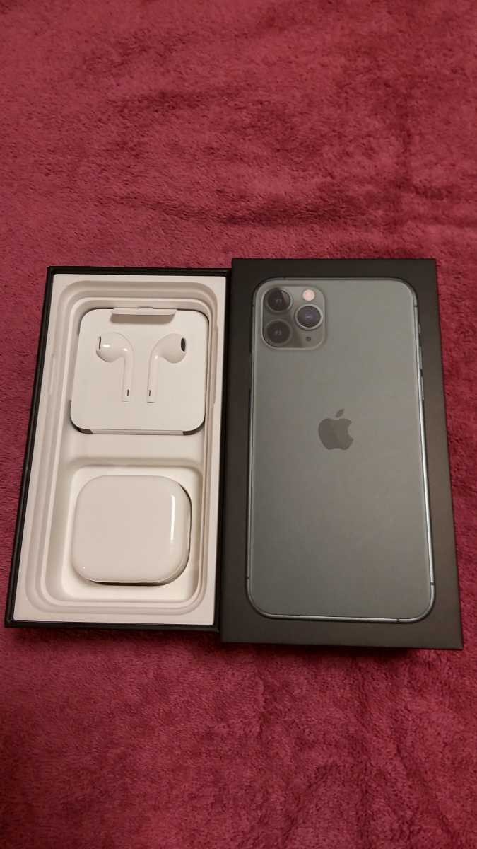【HOT，100%新品】 ☆彡超レア端末 iPhone 11Pro 512gb 香港仕様 ミッドナイトグリーン AppleCare＋付き simフリー 箱等付属品付き 早い者勝ち☆彡