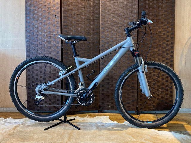 未使用品　折り畳み　自転車 MTBフレーム　PORSCHE □PORSCHE BIKE S ポルシェ バイク エス 26インチ 27速 グレー アルミ