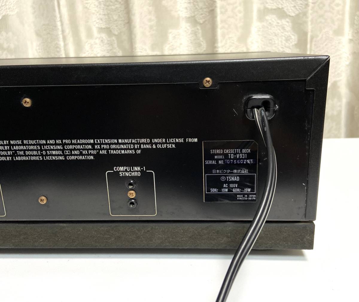 カセットデッキ Victor TD-V931始動（多分10年ぶり以上） - らい
