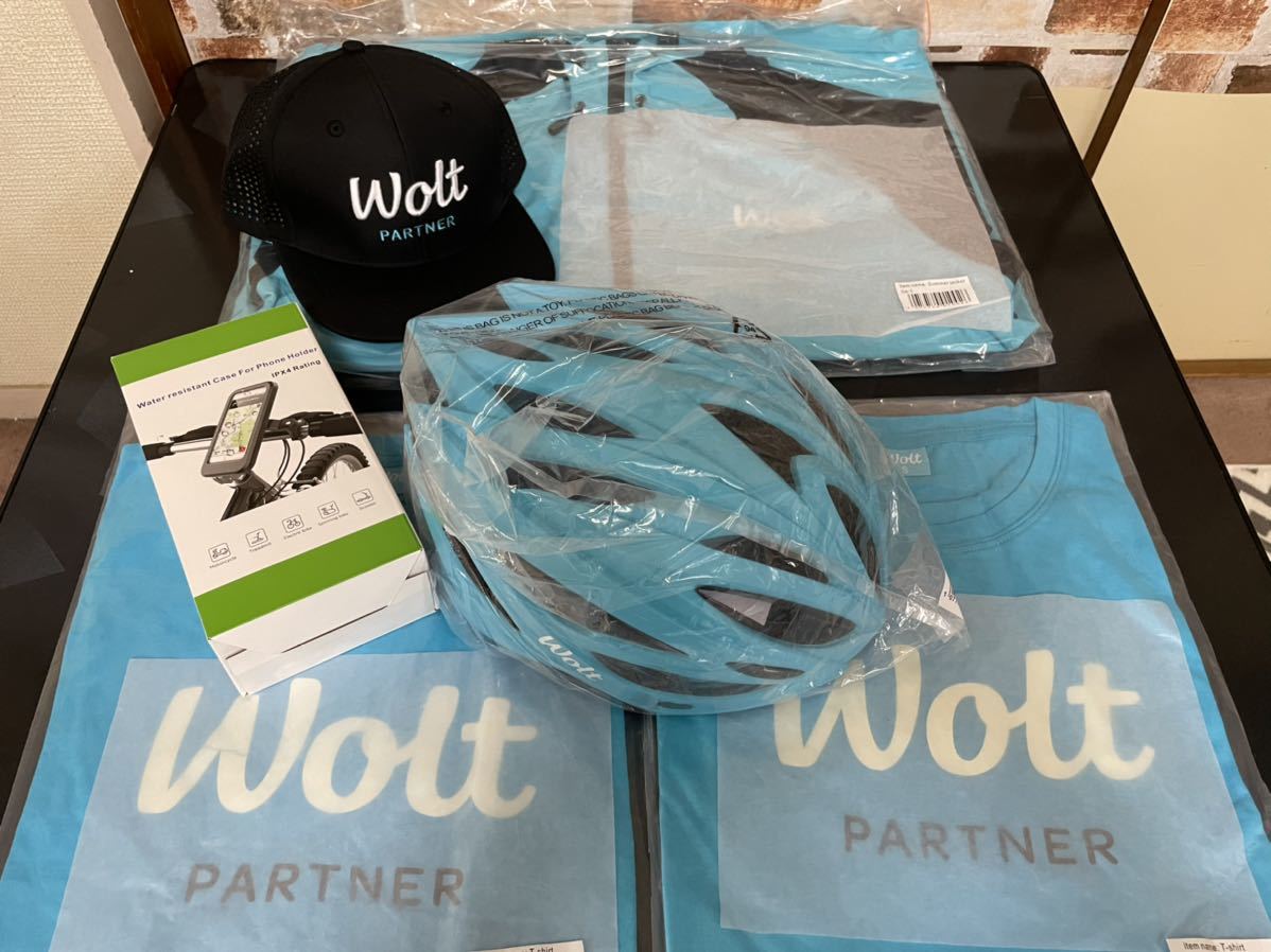 新品未使用】Wolt 配達グッズセット wolt 配達開始セット 新品未使用
