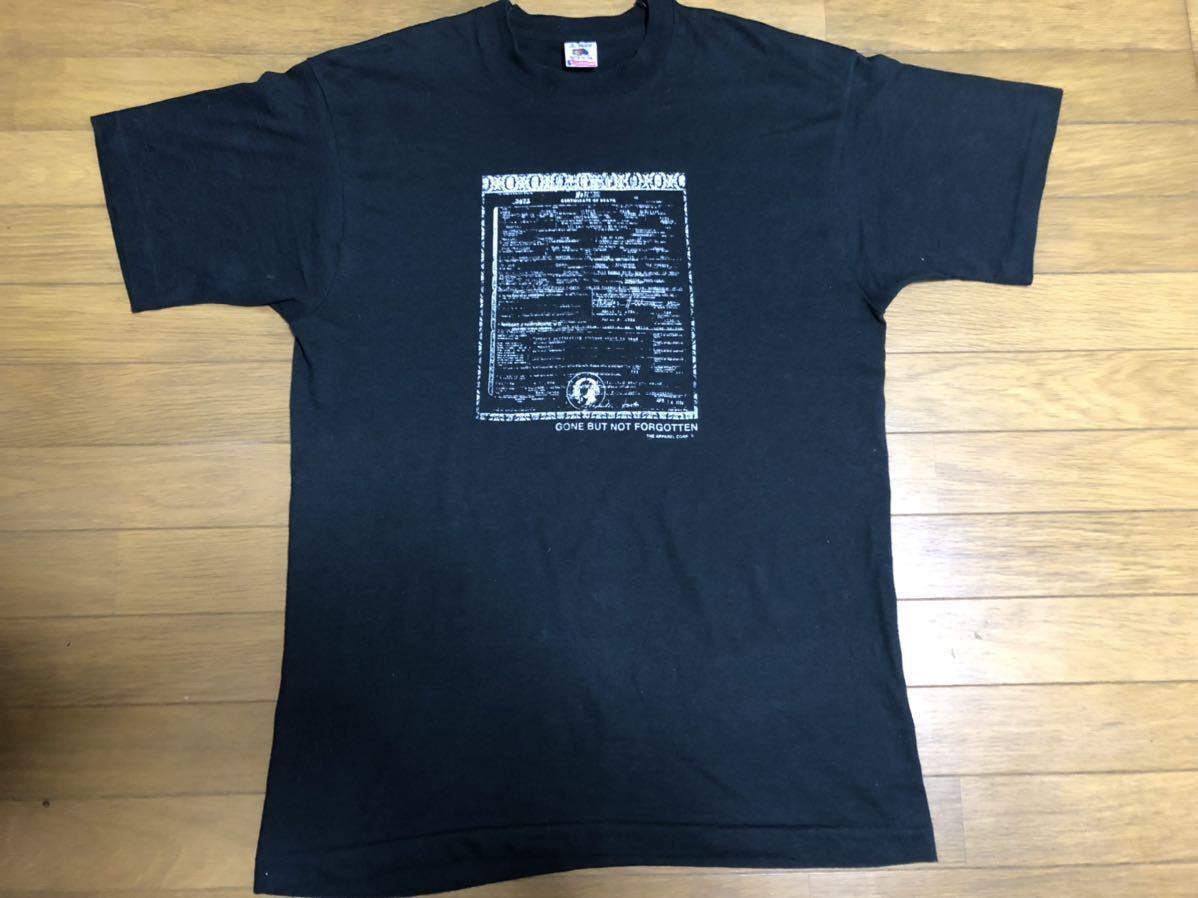  アメリカ製 カートコバーン 死亡診断書 ビンテージ Tシャツ USA L nirvana fruit of the loom sonic youth manson レッチリ(Tシャツ)｜売買されたオークション情報、yahooの商品情報をアーカイブ公開 - オー Tシャツ