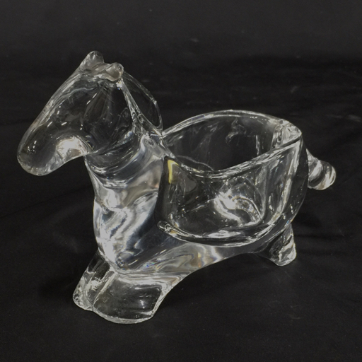 美術品・アンティーク・コレクション 佐々木ガラス☆馬の形状の