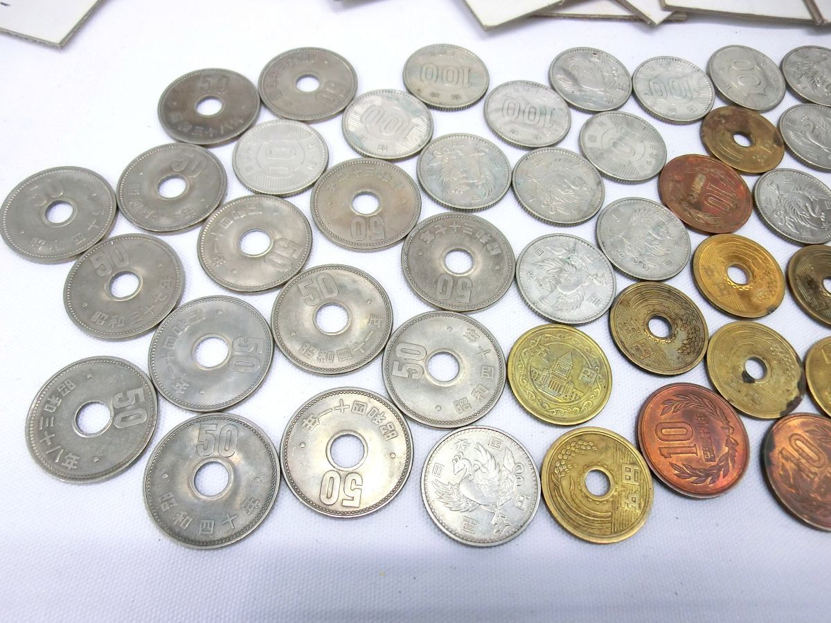1000円スタート 旧硬貨 大量まとめ 10円玉 100円玉 50円玉 5円玉 昭和 記念硬貨 御在位五十年 レトロ コレクション RR908