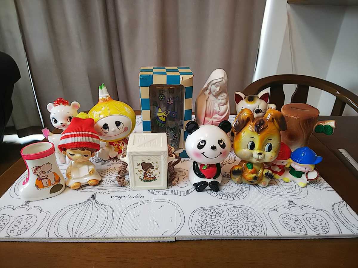 昭和レトロ 内藤ルネ 陶器 RUNE 当時物 置物 - 貯金箱 人形 雑貨 内藤