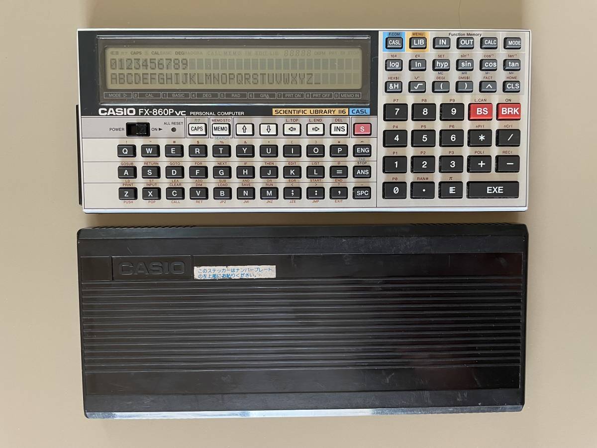 CASIO FX-860Pvc 関数電卓 ポケットコンピューター PCパーツ スマホ