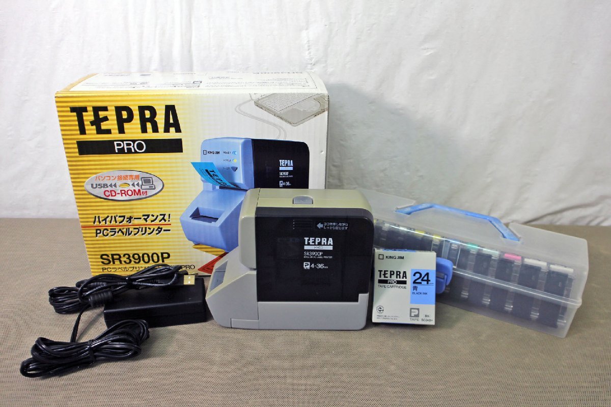 ▽中古品▽キングジム PCラベルプリンター テプラPRO SR3900P 