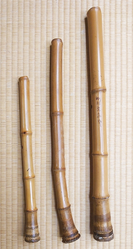 玉水尺八(￼一尺八寸管)唄口欠けジャンク品 玉水尺八(￼一尺八寸管)唄