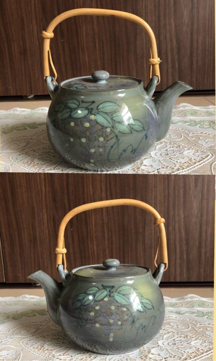 急須 九谷焼 煎茶道具 茶道具 茶器 染付 中国美術 青花 茶道 煎茶 唐物 茶