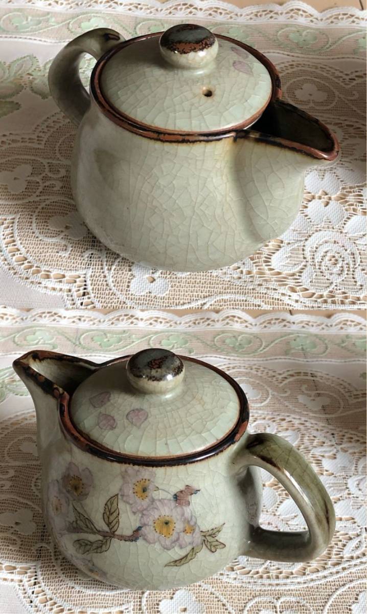 急須 九谷焼 煎茶道具 茶道具 茶器 染付 中国美術 青花 茶道 煎茶 唐物 茶