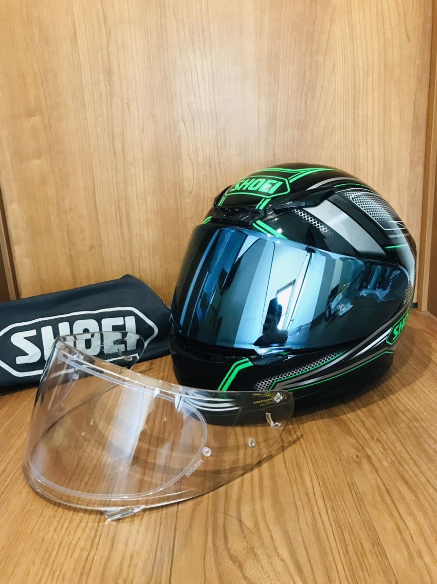 バイク SHOEI Z-7 DOMINANCE ヘルメット グリーン