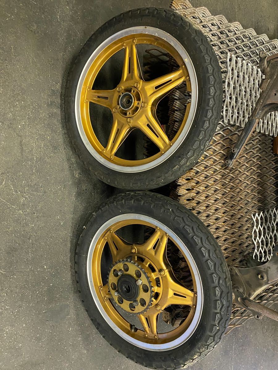 ホーク バブ用 コムスターホイール ホンダ ホーク コムスターホイール 前後セット ホイールタイヤセット