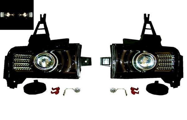 ランドクルーザー ランクル 200系 前期 LED ブラックメッキ フォグ