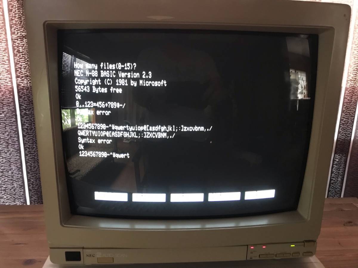 NEC PC-8801mkIIFR モデル30 起動・FDD動作OK NEC フルメンテナンスFDD