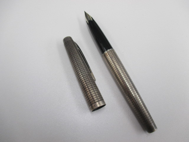 仙16 PLATINUM 万年筆 STERLING SILVER ペン先 18K-WG 細字 プラチナ