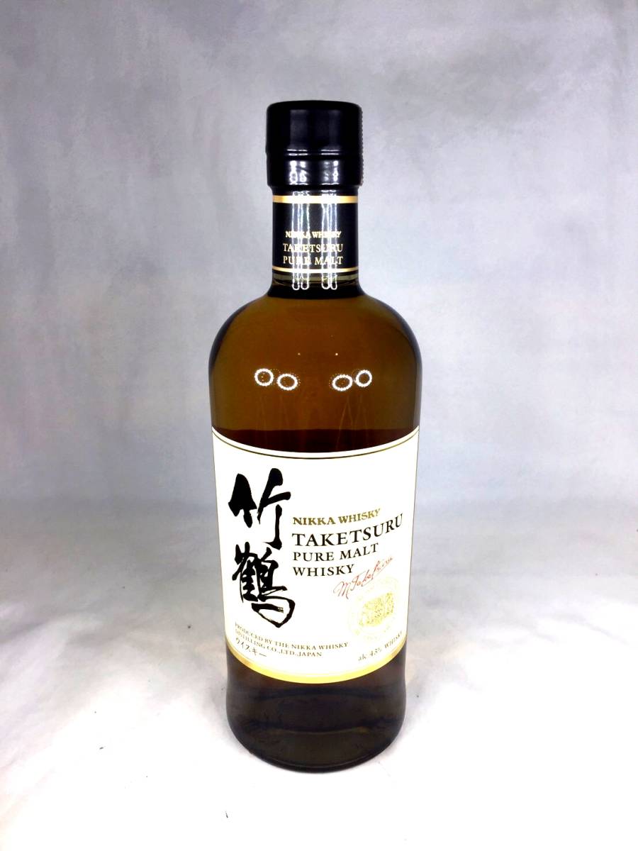 飲料・酒 【02】旧ラベル 竹鶴 ピュアモルト 箱付き B0008