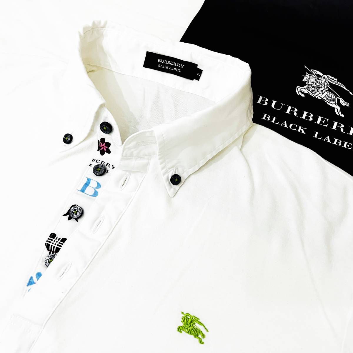 バーバリーブラックレーベル 美品 BURBERRY BLACK 激レア 極美品 LABEL 
