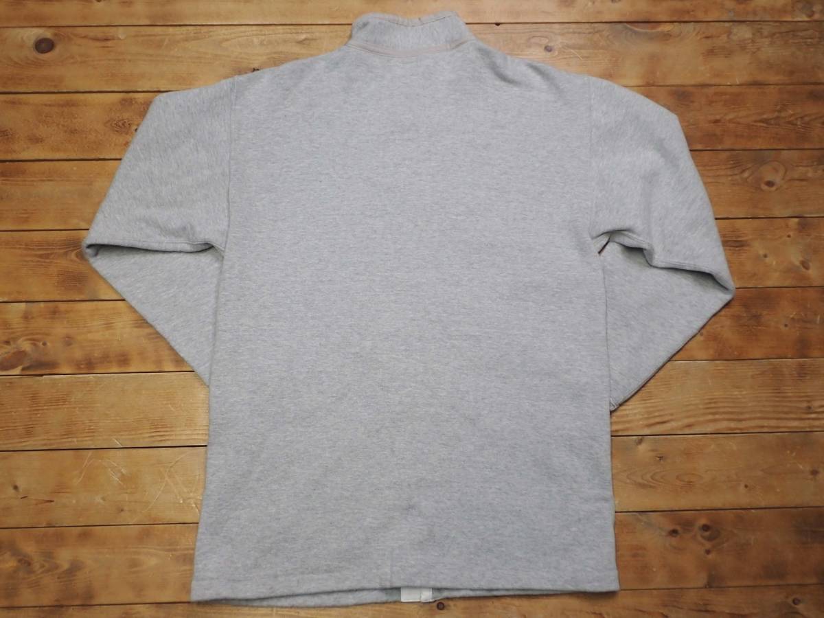 送料無料,高品質 【Dubble Works ダブルワークス Stand Collar Sweatshirt Jacket Heather Gray スタンドカラースウェットジャケット 杢灰 日本製 size M】