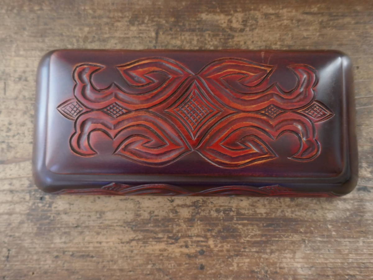 アイヌ 收納 木箱 天然木 木彫り おしゃれ アンティーク 木製 北海道