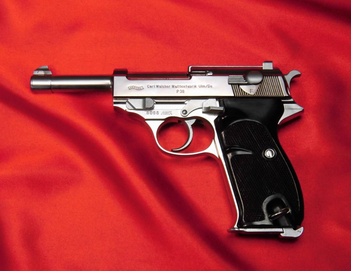 ウエスタンアームズ WA ワルサー P38 ステンレスモデル サイレンサー