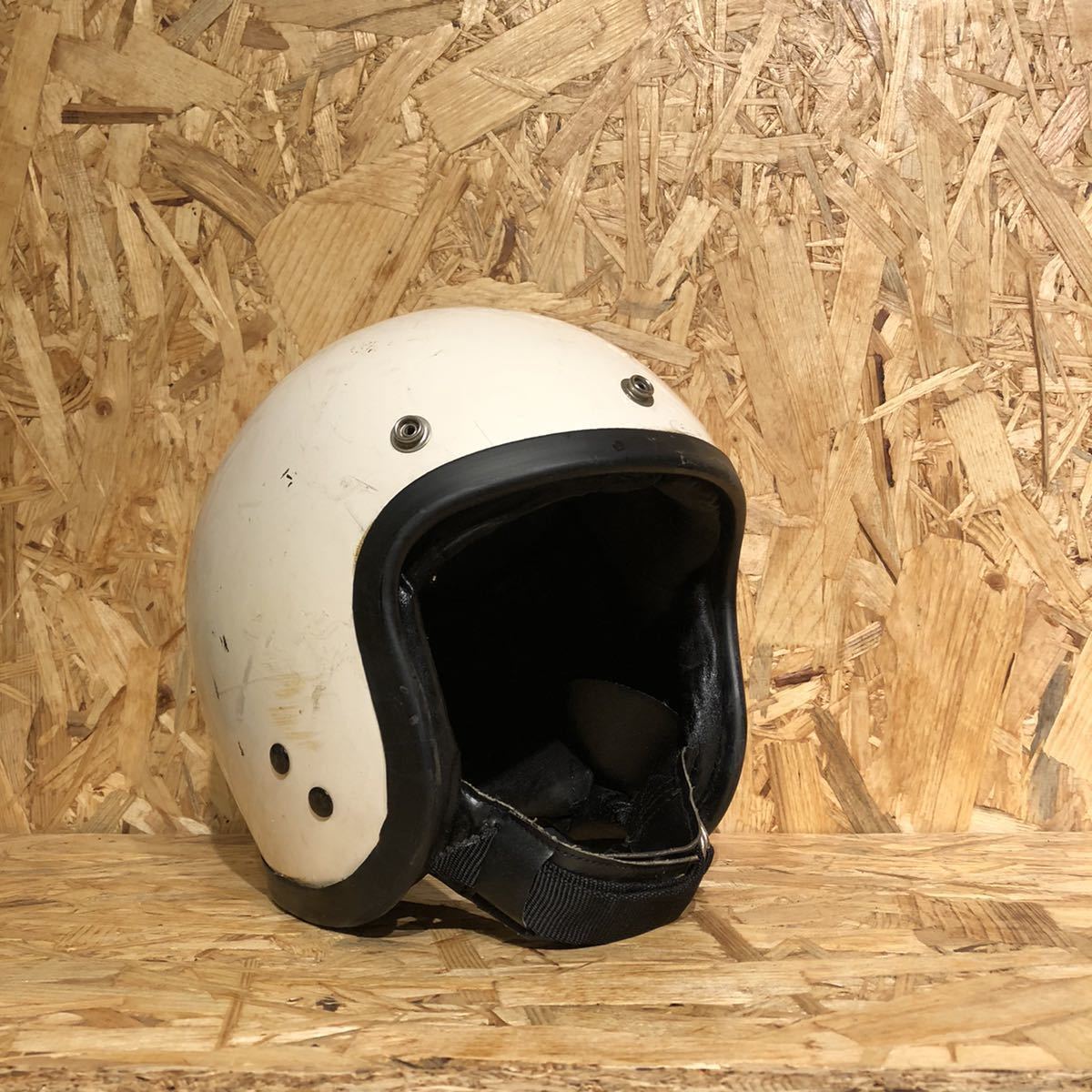 | VINTAGE NEO SG規格品 Dead 新品 箱付 WHITE Stock スモールジェットヘルメット 60's VEPO : VT-10 スモールジェットヘルメット+シールドセット ヴィンテージ