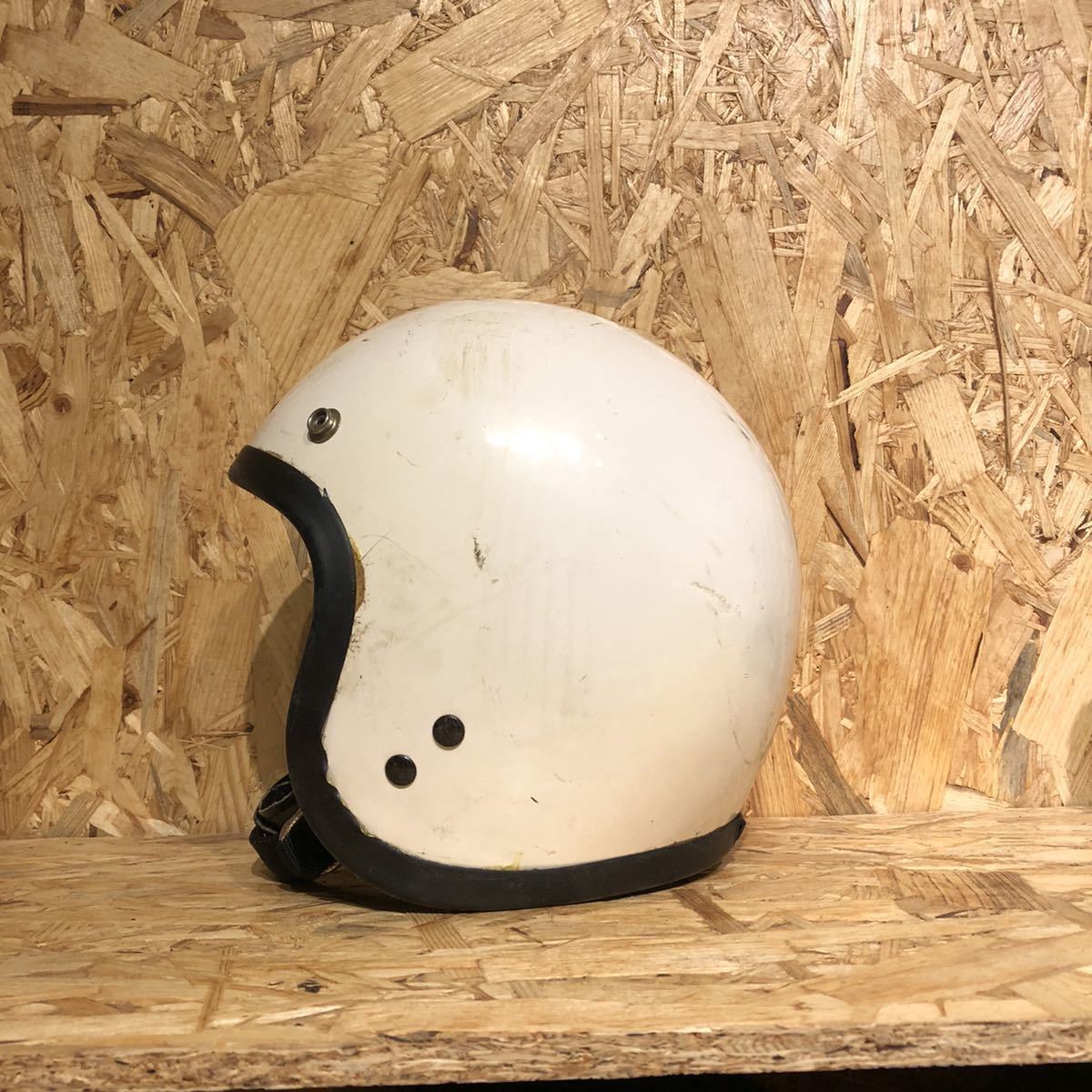 | VINTAGE NEO SG規格品 Dead 新品 箱付 WHITE Stock スモールジェットヘルメット 60's VEPO : VT-10 スモールジェットヘルメット+シールドセット ヴィンテージ