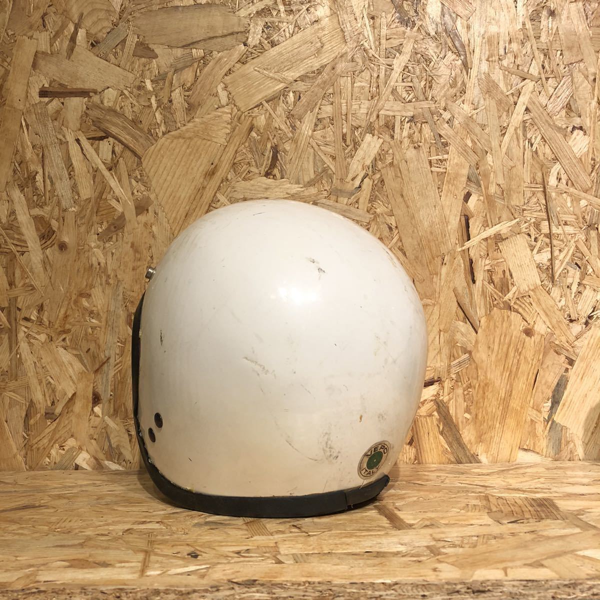 | VINTAGE NEO SG規格品 Dead 新品 箱付 WHITE Stock スモールジェットヘルメット 60's VEPO : VT-10 スモールジェットヘルメット+シールドセット ヴィンテージ