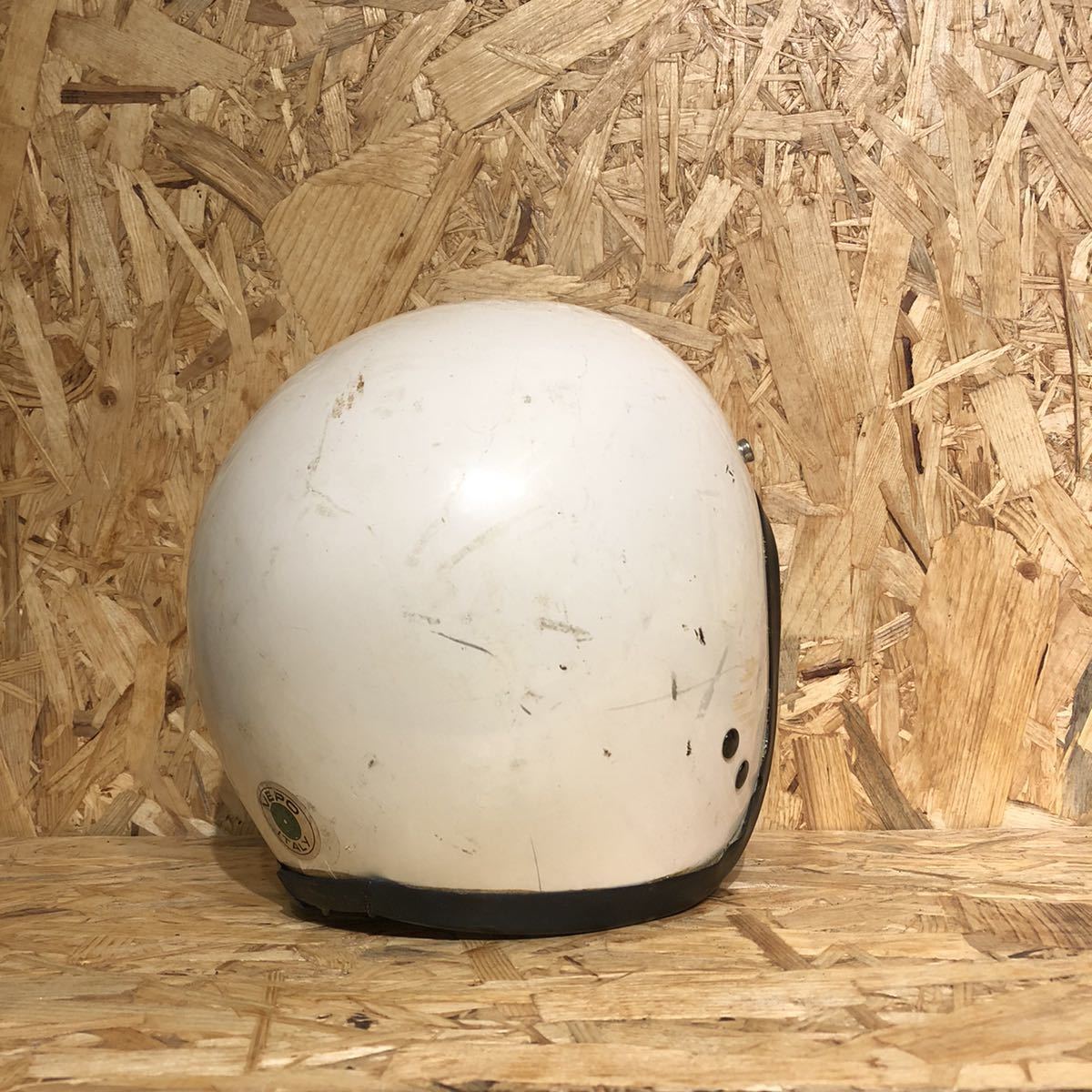 | VINTAGE NEO SG規格品 Dead 新品 箱付 WHITE Stock スモールジェットヘルメット 60's VEPO : VT-10 スモールジェットヘルメット+シールドセット ヴィンテージ